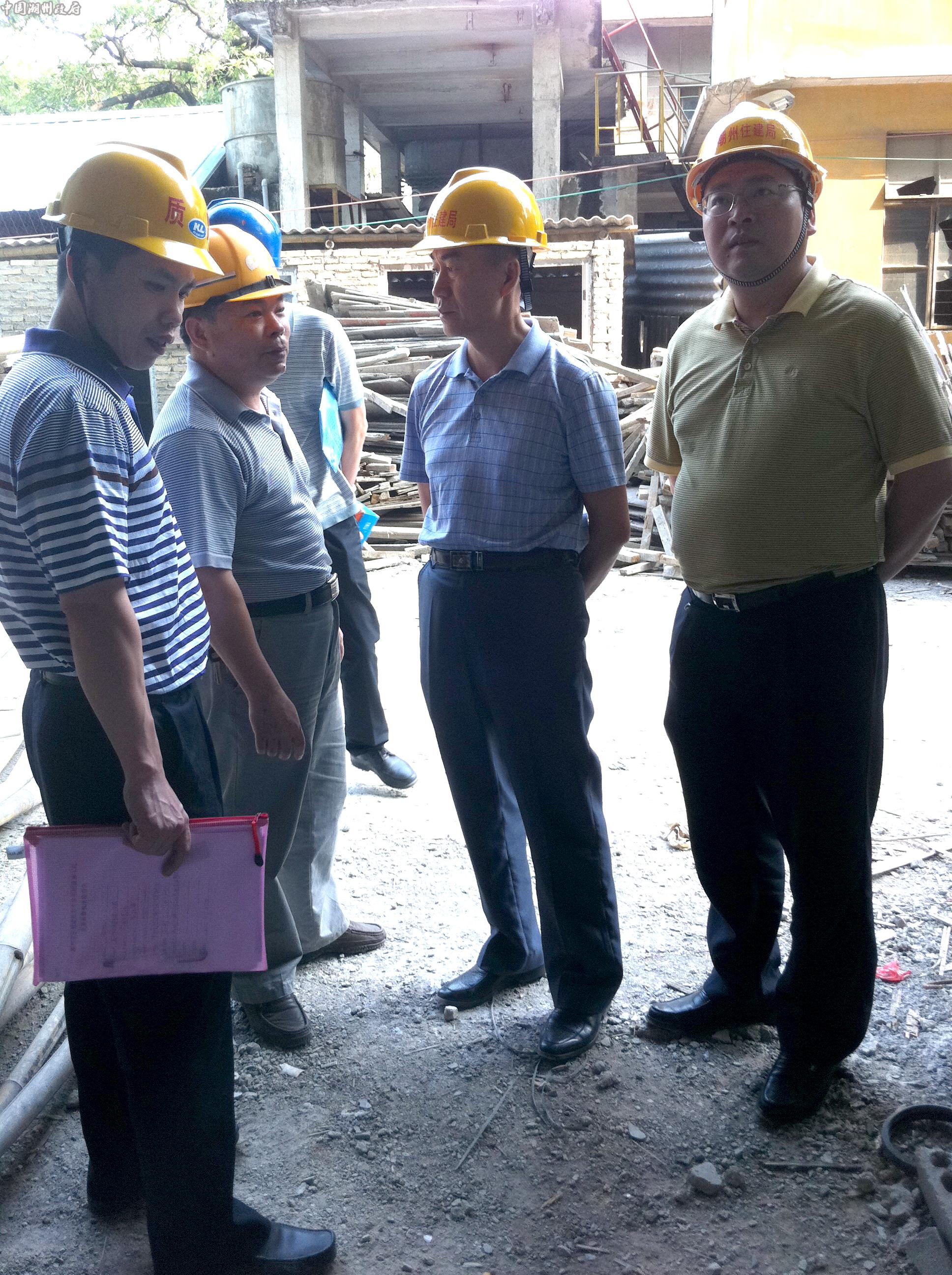 潮州市住房和城乡建设局林建新局长带队开展建材打假专项行动